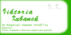 viktoria kubanek business card